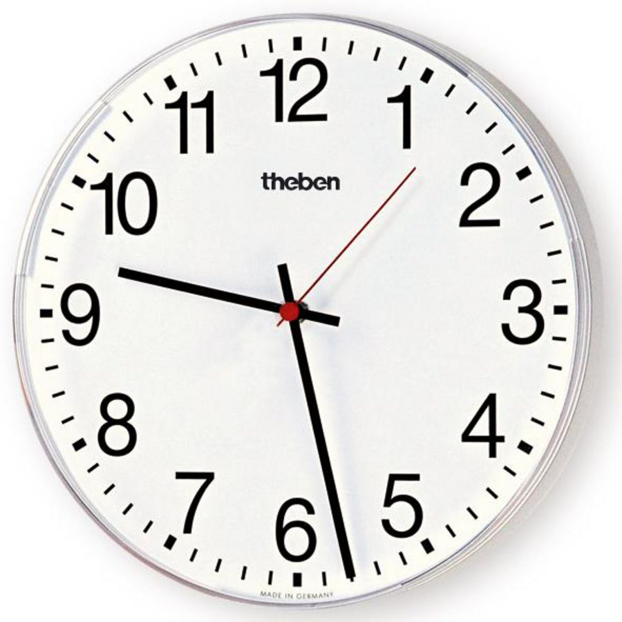 Wandklok 220 AR enkelz. binnen D25cm arab.cijfers KNX OSIRIA