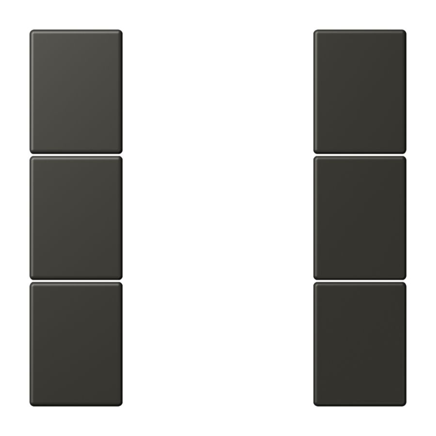 Tastafdekking F50 3-voudig compleet LC4320R KNX
