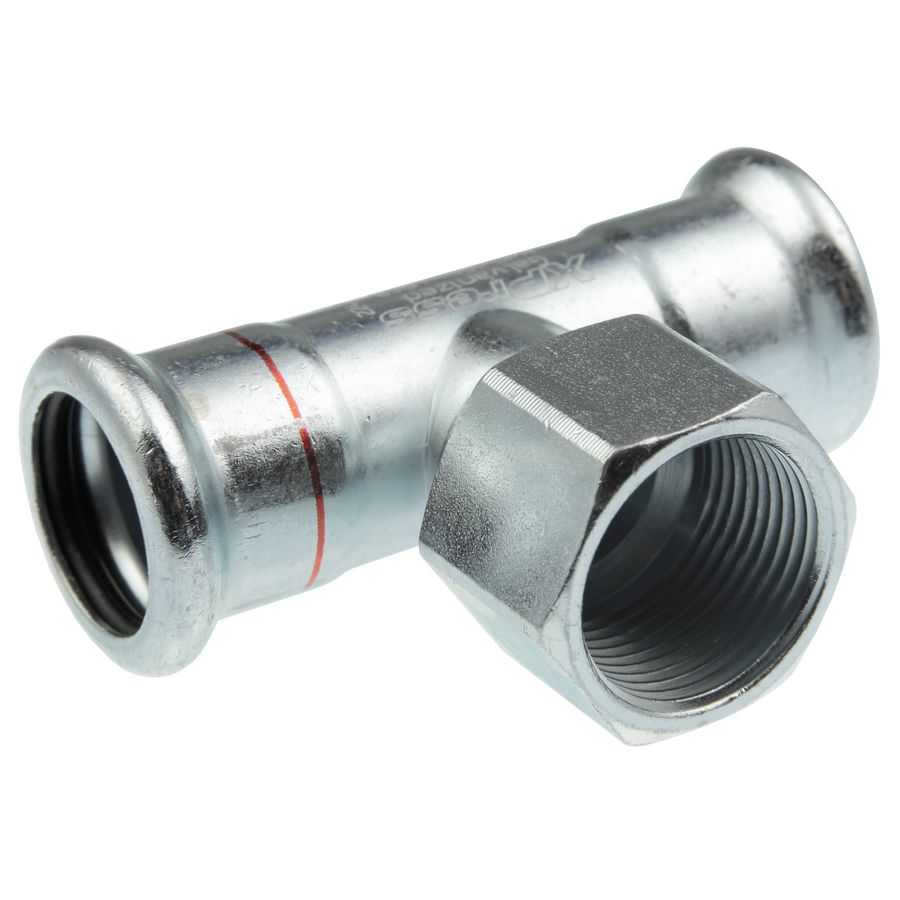 T-koppeling verlopend XPress STAAL C1418 66,7x3/4"bn.lx66,7mm
