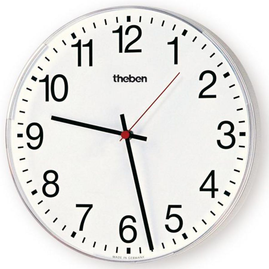 Wandklok 230 AR enkelz. binnen D30cm arab.cijfers KNX OSIRIA