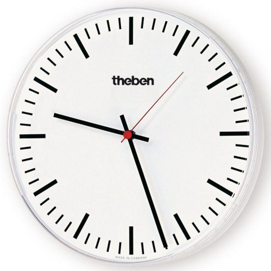 Wandklok 230 SR enkelz. binnen D30cm strepen fijn KNX OSIRIA