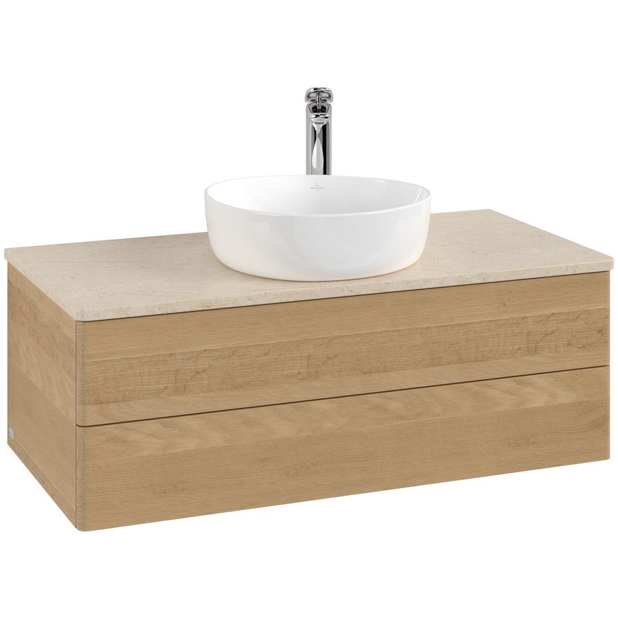 Wastafelonderkast Antao 1000x360x500mm Honey Oak L20053HN