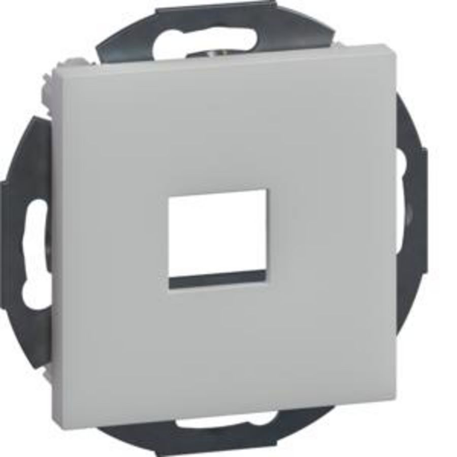 Draagplaat 1V multimedia/data keystone 19,9x14,8mm lgr.