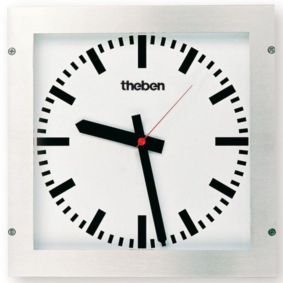 Wandklok 232 BQ enkelz. spec.toep 25x25cm strepen KNX OSIRIA