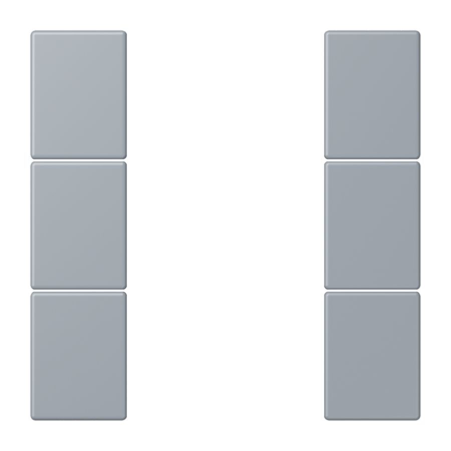 Tastafdekking F50 3-voudig compleet LC4320O KNX