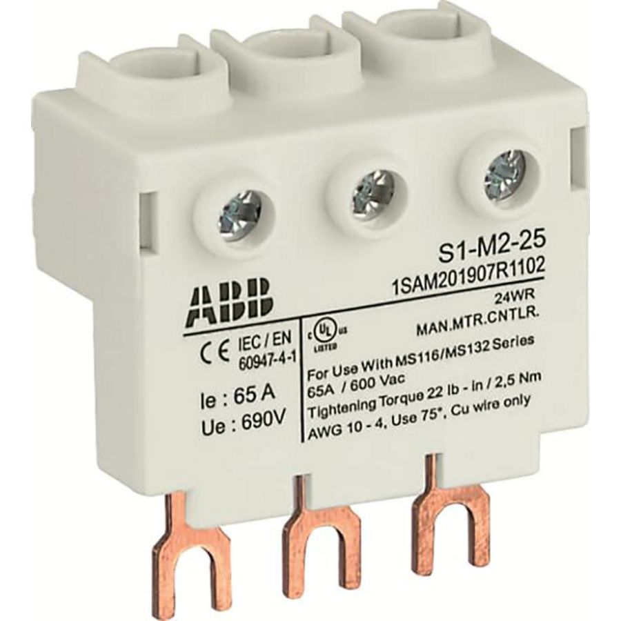 Aansluitblok Hoog voor MS116/MS132 25mm²