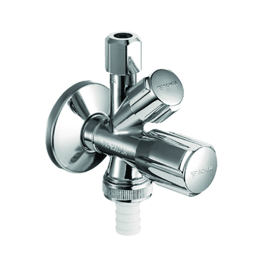 PROMO Combi hoekstopkraan COMFORT 1/2"x3/8" (10mm) chroom met terugslagklep (035450699)