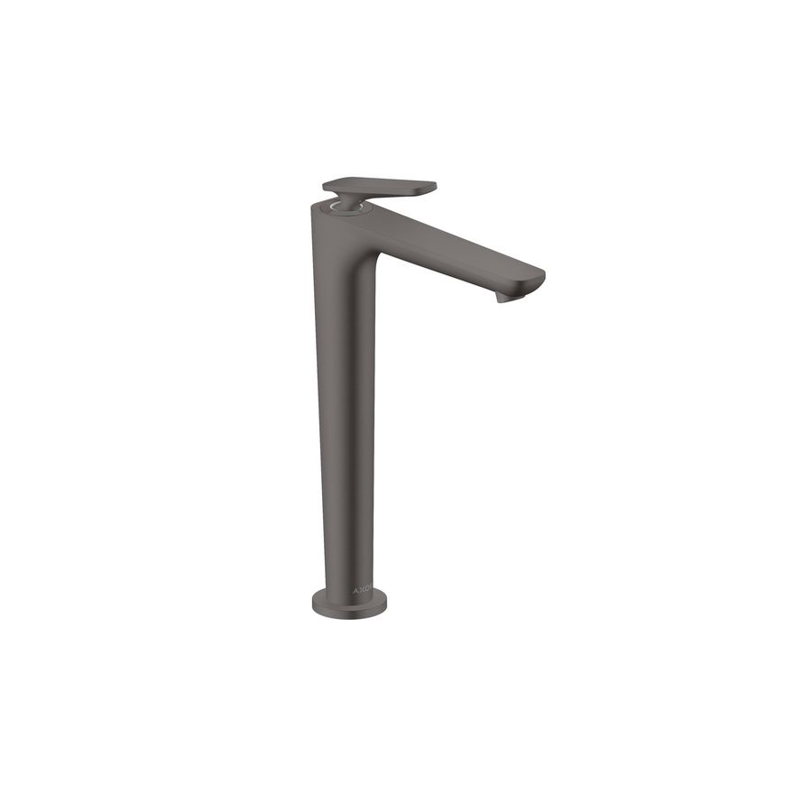 1-hendel wastafelmengkraan 250 Coolstart + PushOpen afvoerplug brushed black chroom Citterio-C