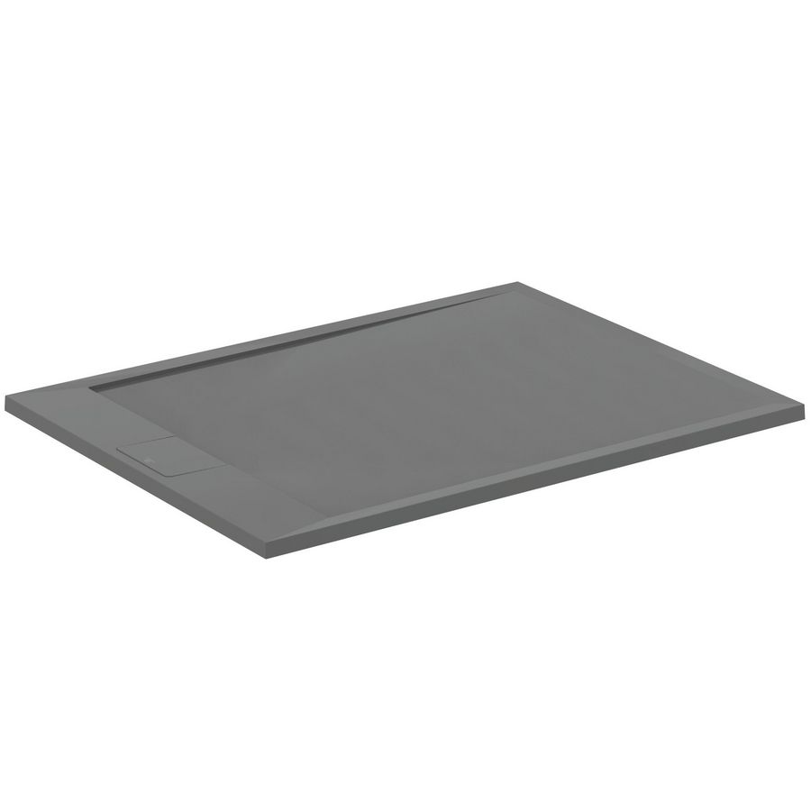 Douchebak I.LIFE ultra flat solid composiet 120x80cm rechthoekig betongrijs