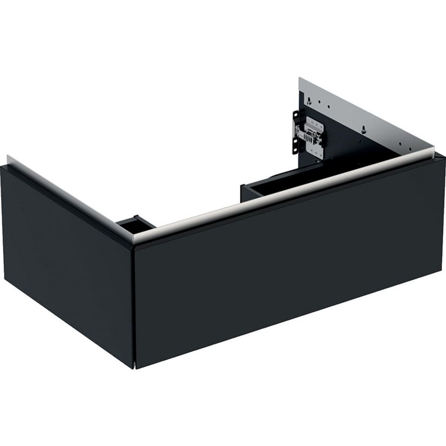 Wastafelonderkast 1x la 75cm zwart mat ONE