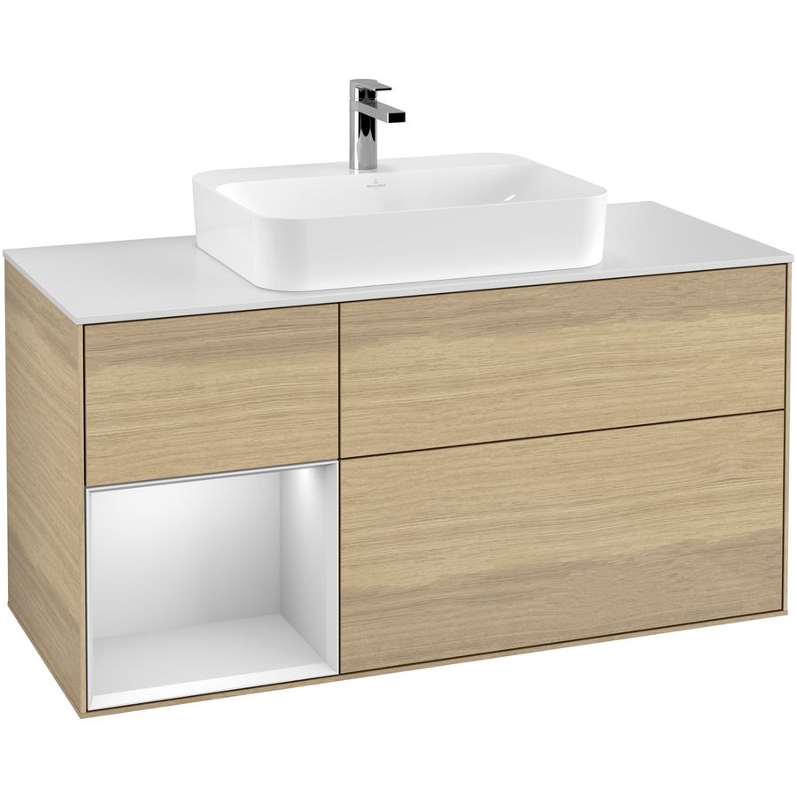 Wastafelonderkast Finion 1200x603x501mm Oak Veneer G411MTPC