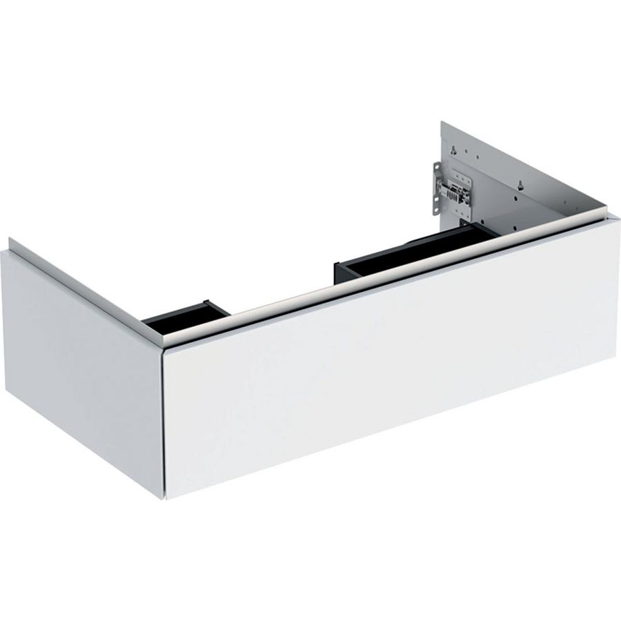 Wastafelonderkast 1x la 90cm wit hoogglans ONE