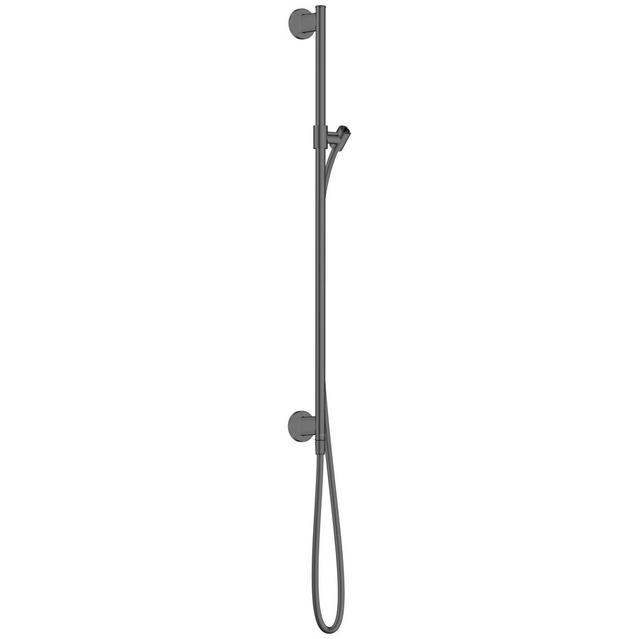 AXOR Archivio Glijstang 90cm met wandaansluiting en doucheslang 1.60m Brushed Black Chrome