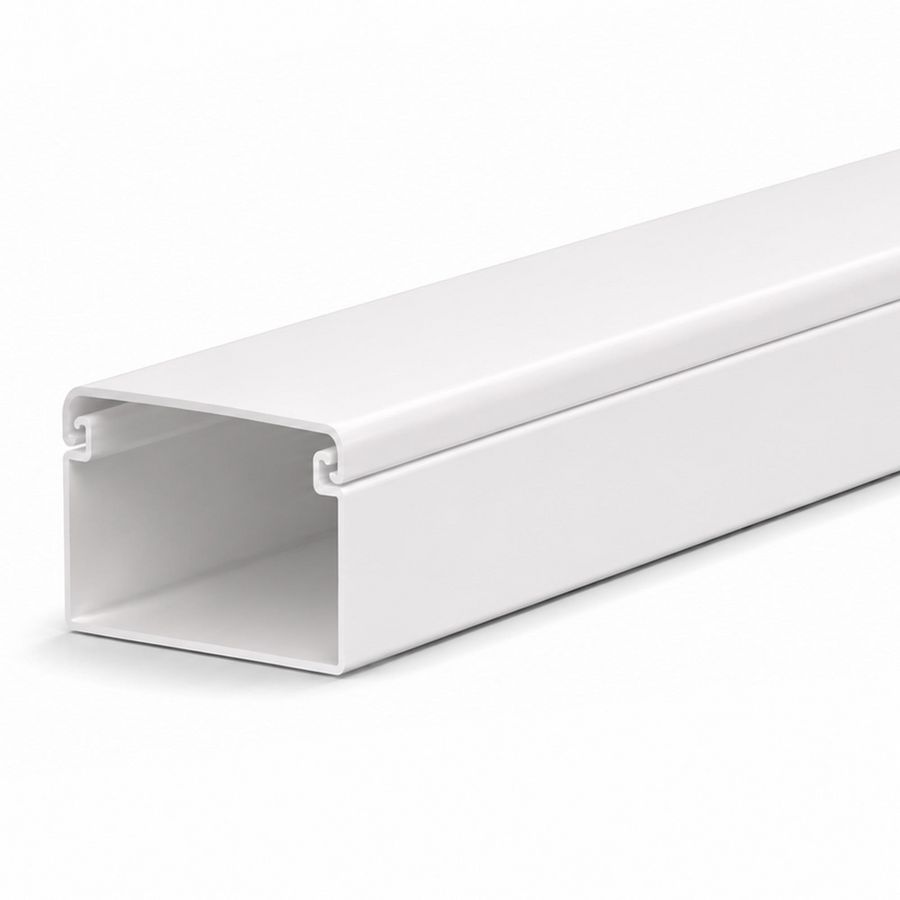 Lengte a 2m. leidingkoker 20x10mm wit