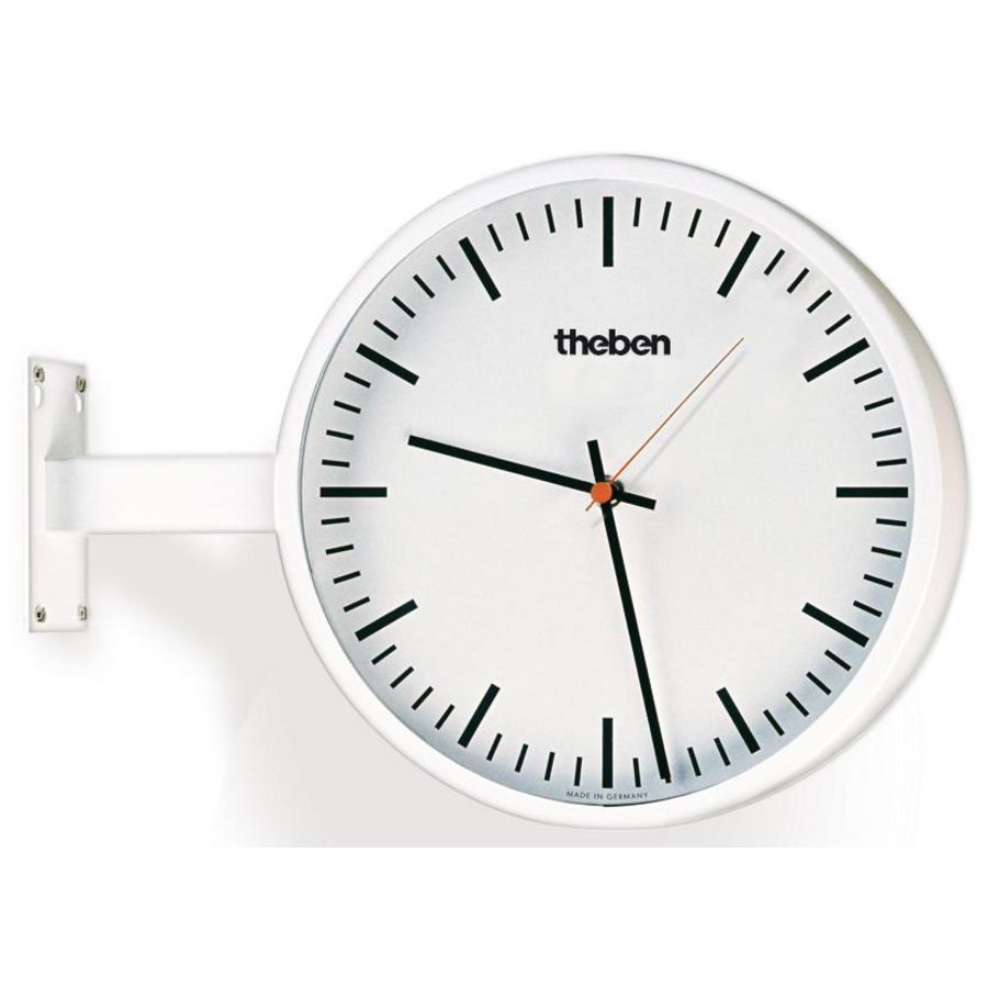 Wandklok 242 SR dubbelz. bi. D40cm strepen fijn KNX OSIRIA