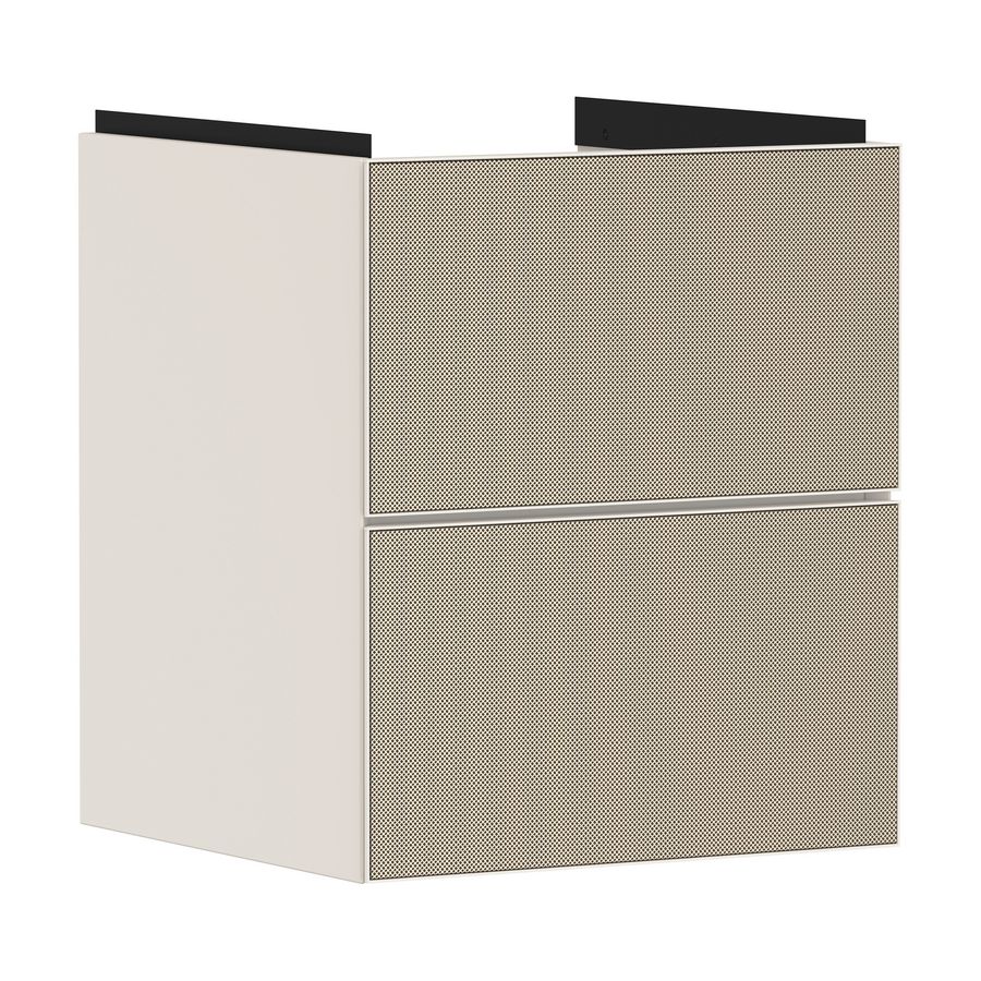 Onderkast Sand Matt beige / front patterned bronze 480x475mm 2x la tbv fontein Xevolos E 54173390