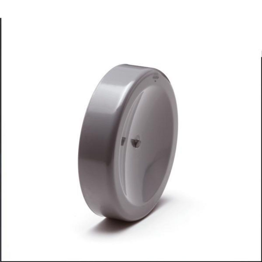 PVC kap voor spie-eind 200mm grijs