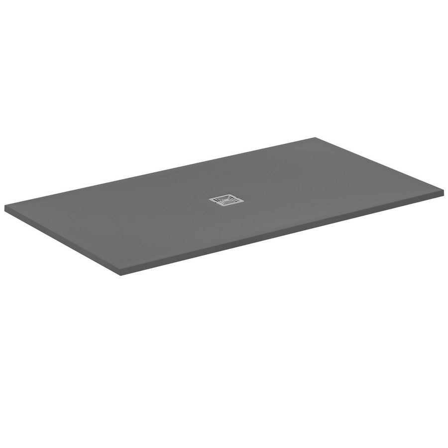 Douchebak rechthoek 1800x1000x30mm Betongrijs Ultra Flat S +