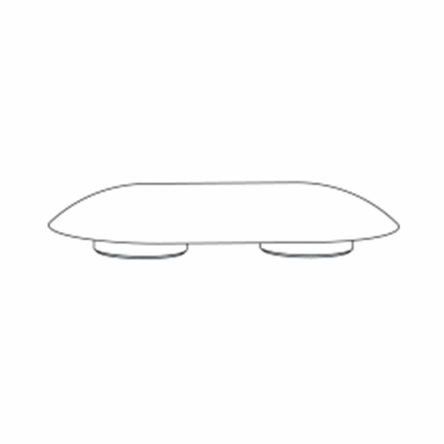 Buffer voor zitting oval grijs