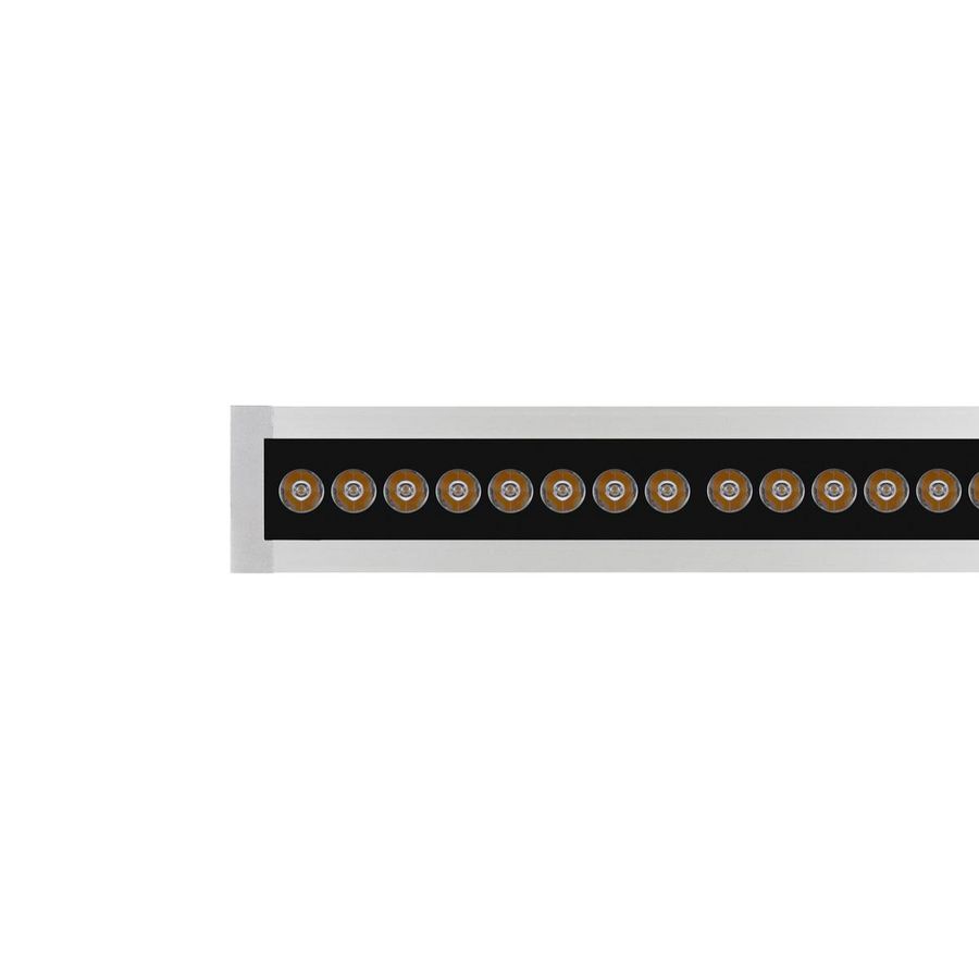 LED-Linear inbouwarmatuur 3000K 26W statisch symm. intensiev