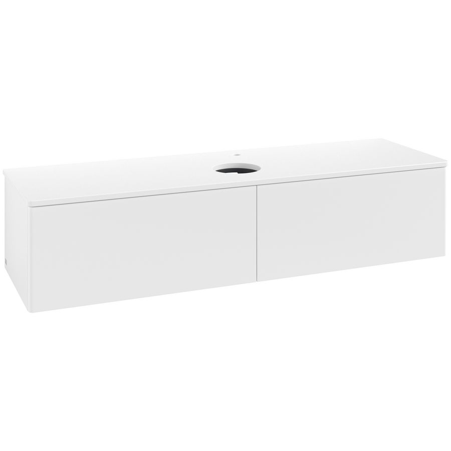 Wastafelonderkast Antao 1600x360x500mm White Matt Lacquer K36050MT