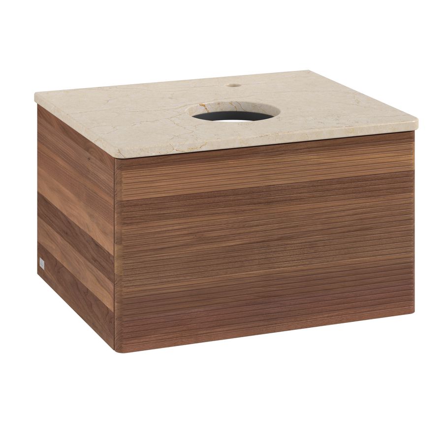 Wastafelonderkast Antao 600x360x500mm Warm Walnut K29153HM