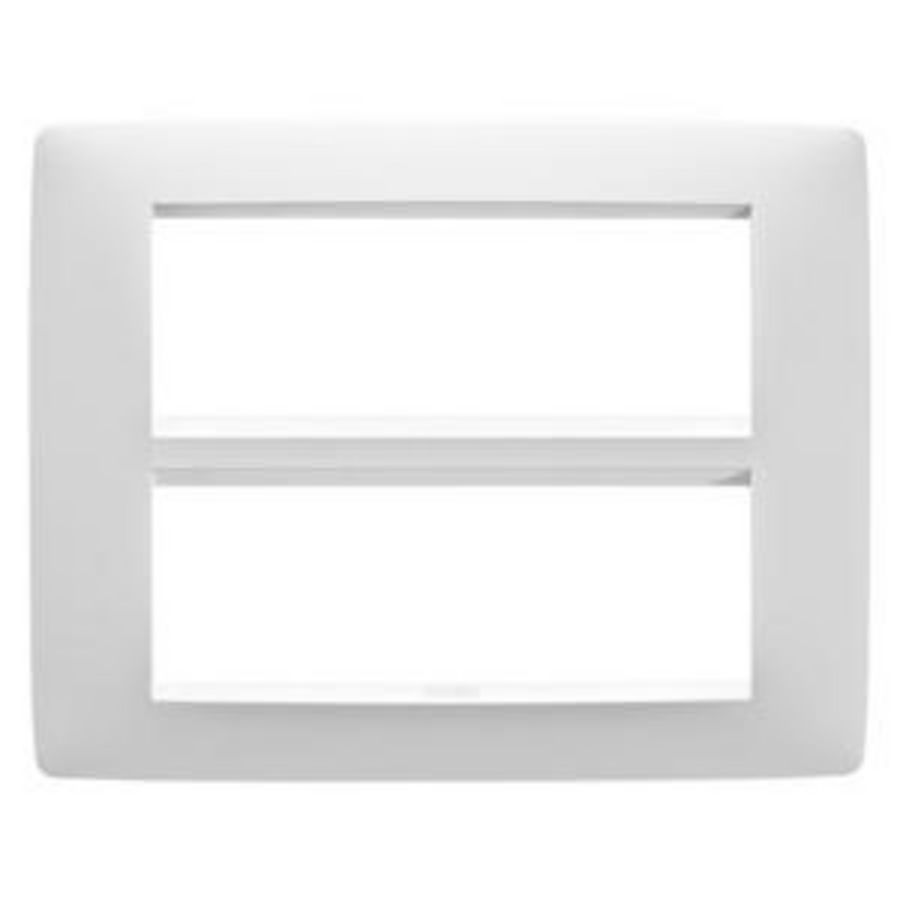 ONE PLATE-IN PAINTED TECHNOPOLYMER-12 MODULE-SATIN WHI