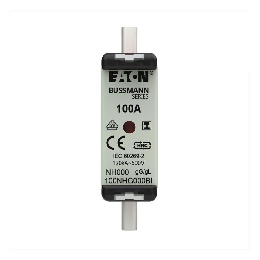 Zekering laagsp. 100A AC 500V NH000 gL/gG dubbele me VVE=3