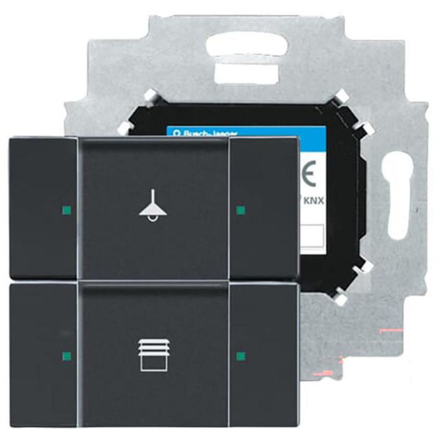 KNX sensor 2v m bau f-matzwart (6126/01-885)
