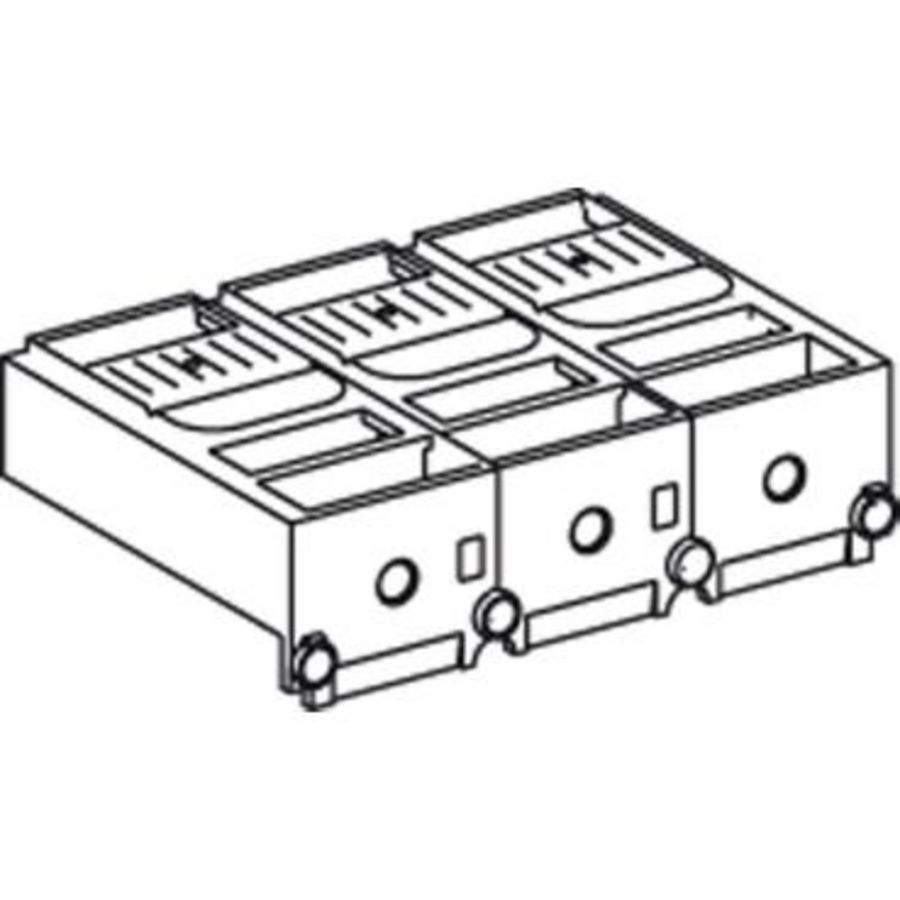 short terminal shield 3 poles