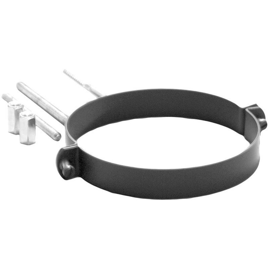 Zwart staal Ø180mm muurbeugel