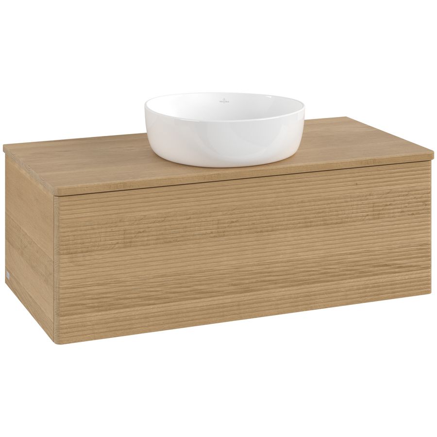 Wastafelonderkast Antao 1000x360x500mm Honey Oak L31111HN