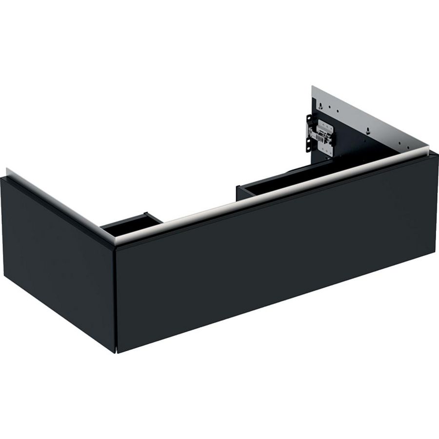 Wastafelonderkast 1x la 90cm zwart mat ONE