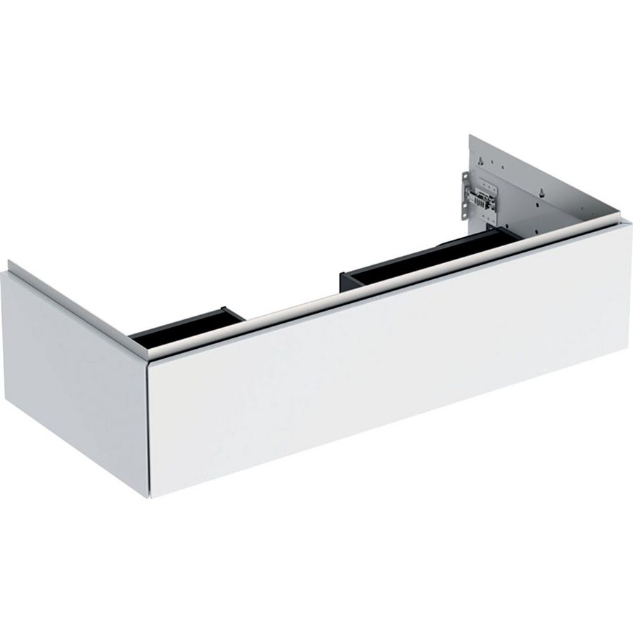 Wastafelonderkast 1x la 105cm wit hoogglans ONE
