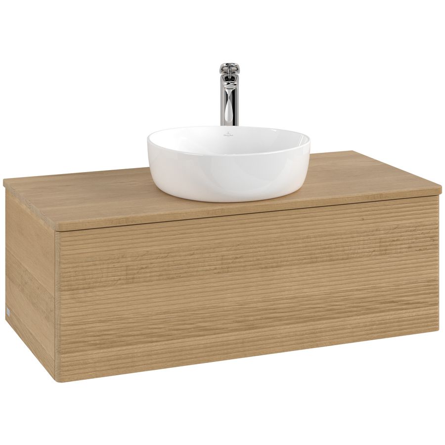 Wastafelonderkast Antao 1000x360x500mm Honey Oak L31151HN