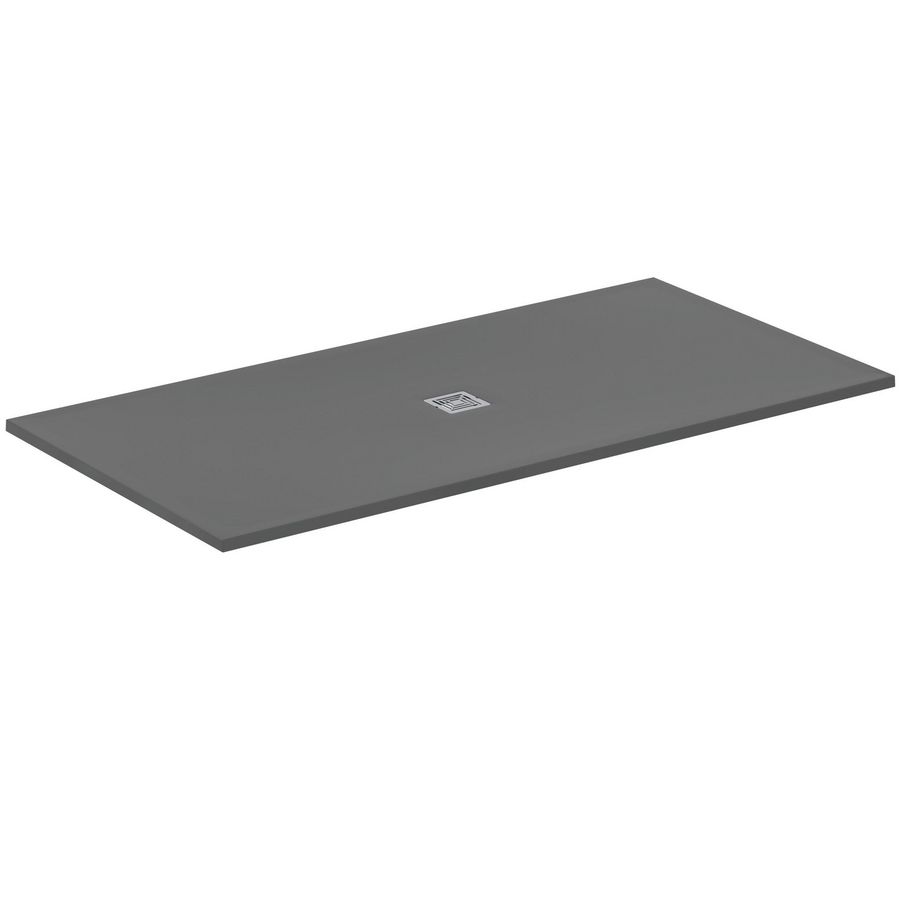 Douchebak rechthoek 2000x1000x30mm Betongrijs Ultra Flat S +