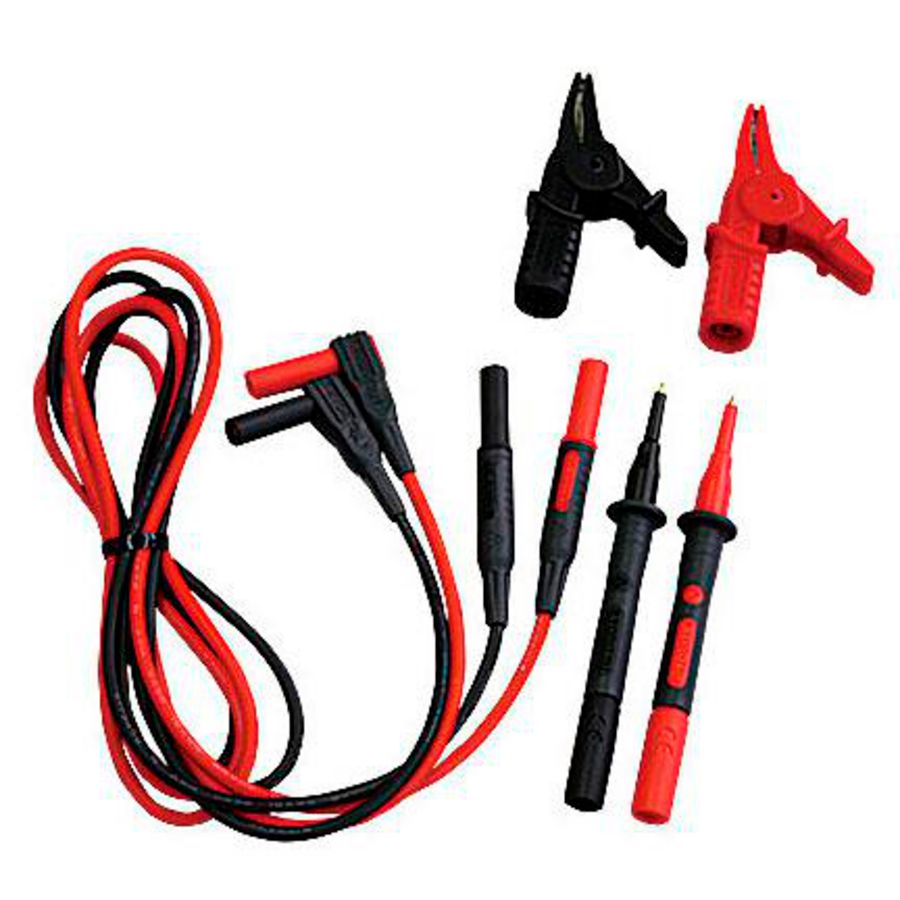 Meetsnoerenset (rood/zwart) inclusief krokodillenklemmen en
