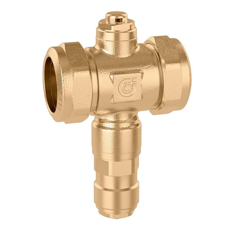 Vorstbeveiligingsklep 108 iStop messing 28mm klem max. 90°C.