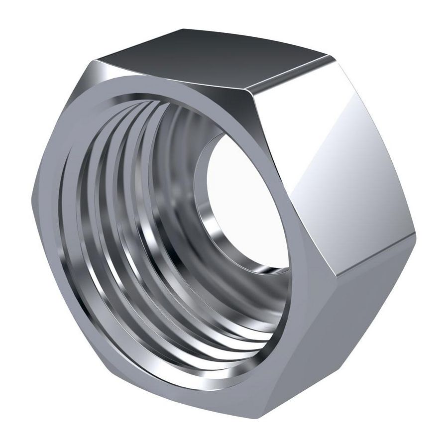 Wartelmoer Ø10mm x 1/2" verchroomd VVE=25