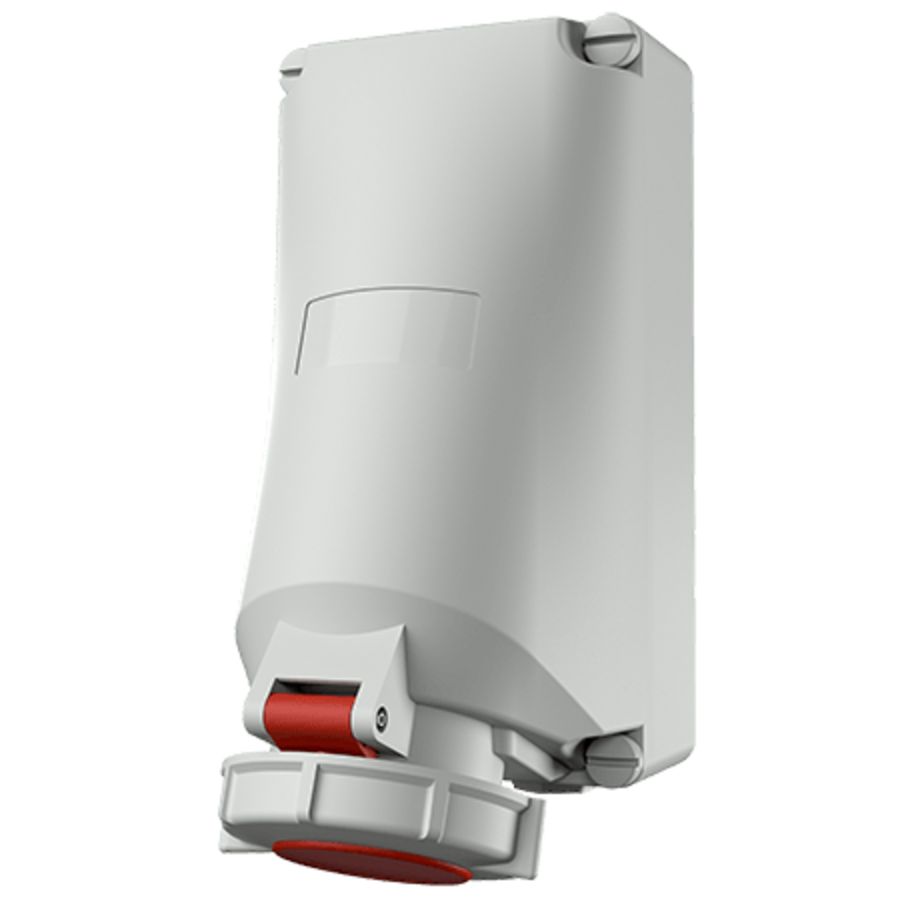 Wandcontactdoos 16A 4-polig  6H 400V IP67