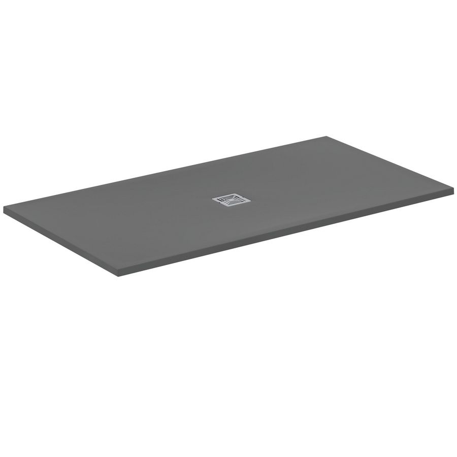Douchebak rechthoek 1700x900x30mm Betongrijs Ultra Flat S +