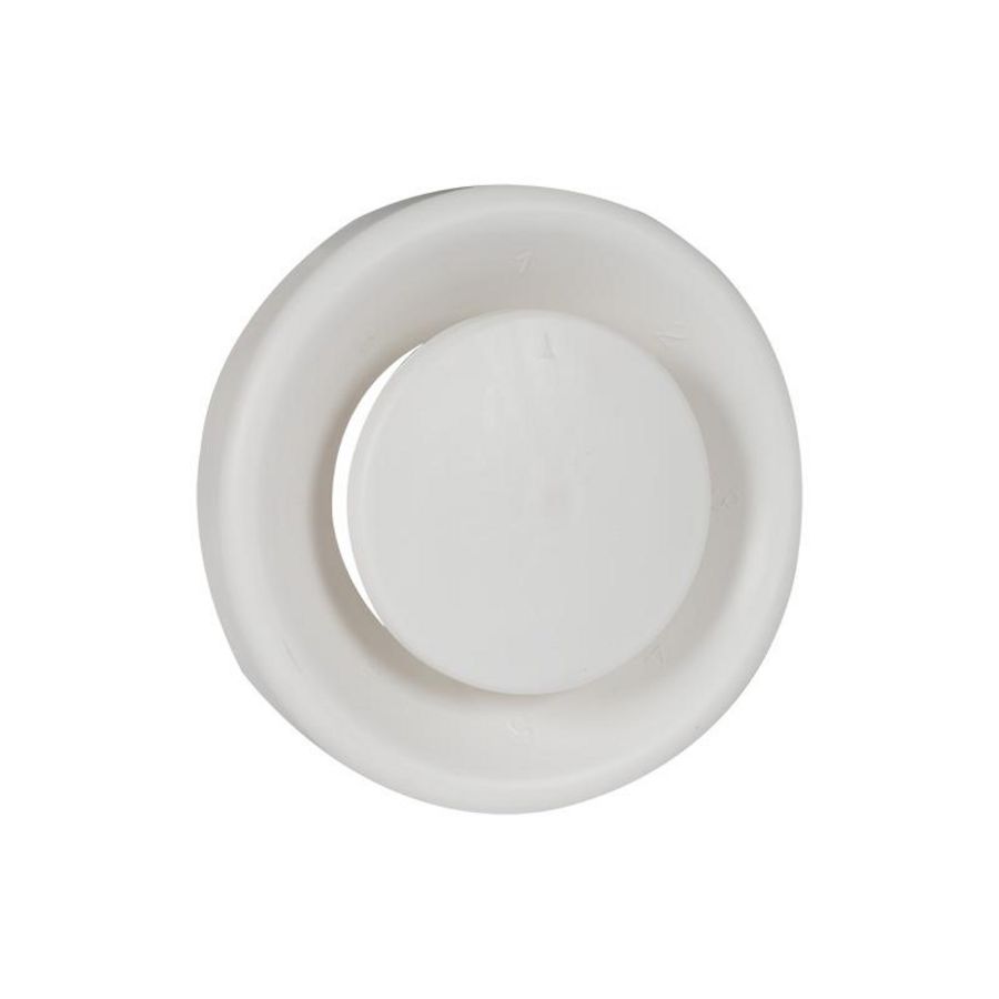 Afzuigventiel 8-SV Ø100/125mm wit