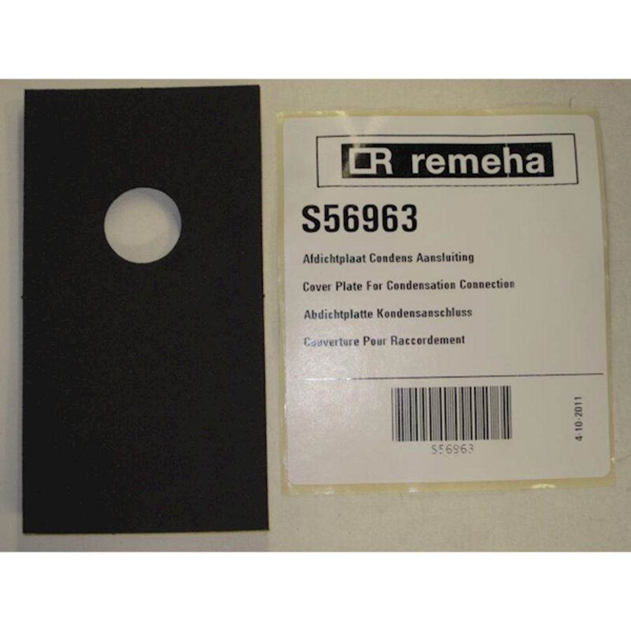 Afdichtplaat condens aansluiting Q25s-30s-28c--40c