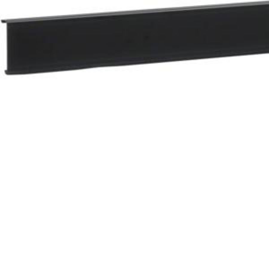 Deksel met dubbele flexrand 20x80mm SL zwart VVE=2
