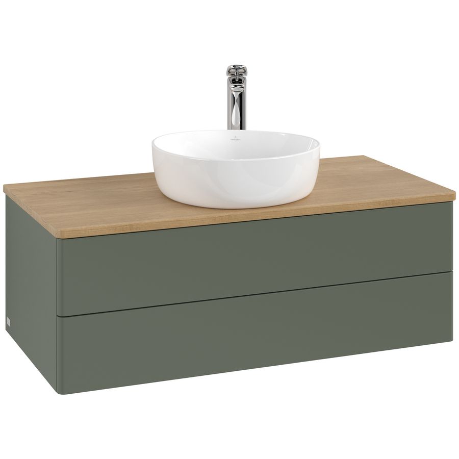 Wastafelonderkast Antao 1000x360x500mm L.Green Matt Lacquer K20051HL