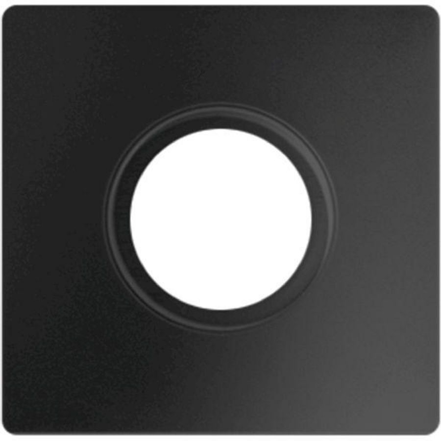 Inbouwraam vierkant rond vialed zwart