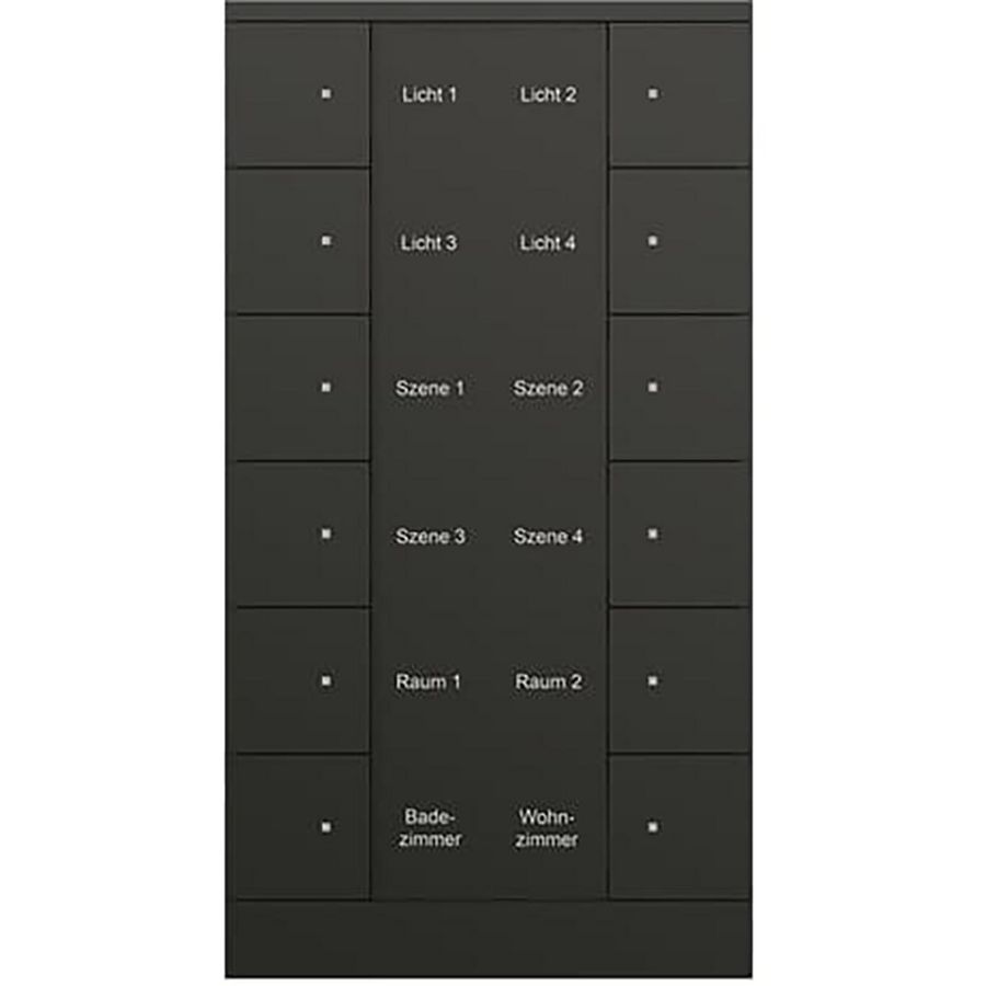 Bedienings sensor KNX - ClimaEco Mat zwart 12f