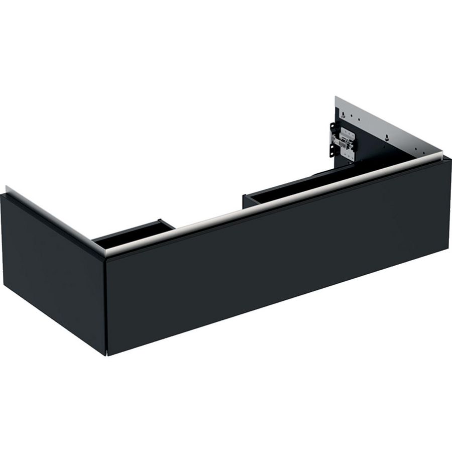 Wastafelonderkast 1x la 105cm zwart mat ONE