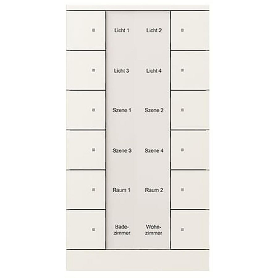Bedienings sensor KNX - ClimaEco Mat wit 12f