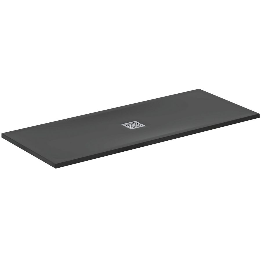 Douchebak Rechthoekig 1700x700x30mm Zwart Ultra Flat S +